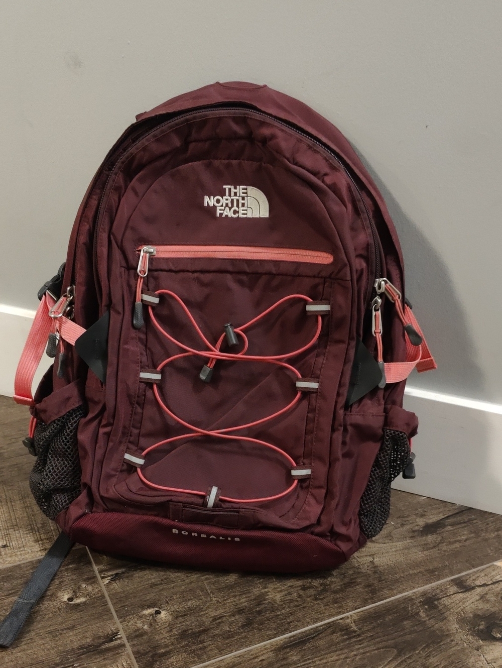The North Face Borealis 27L - Burgundy and Coral Daypack Backpack